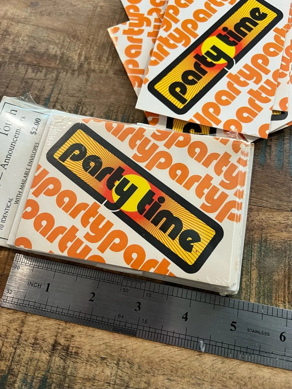 True Vintage 1977 Party Invitations Groovy Funky All Occasion NEW Retro 70s 80s
